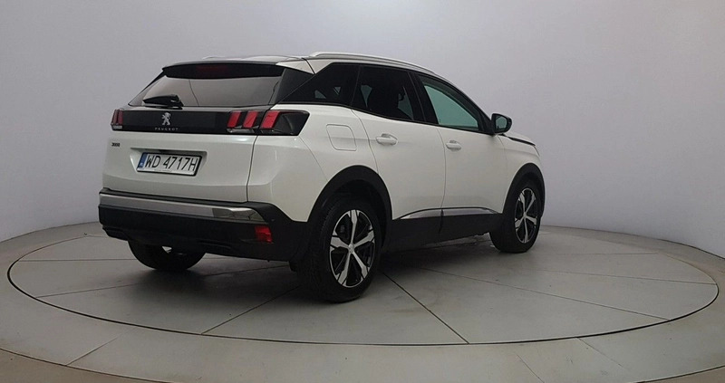 Peugeot 3008 cena 104850 przebieg: 48000, rok produkcji 2018 z Krzywiń małe 466